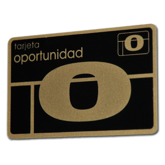 Tarjeta oro Oportunidad