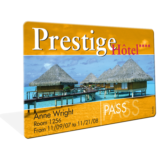 Tarjeta de hotel prestige