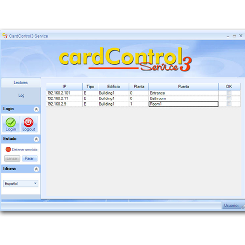 Programa de control de accesos CardControl3