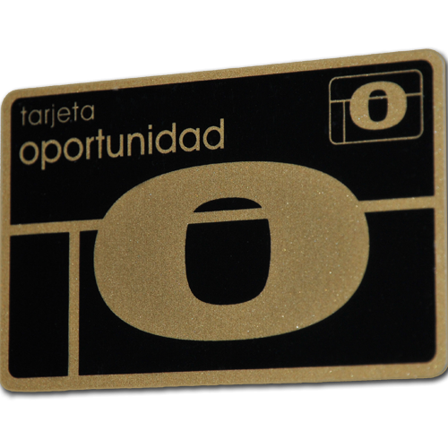 Tarjeta oro Oportunidad